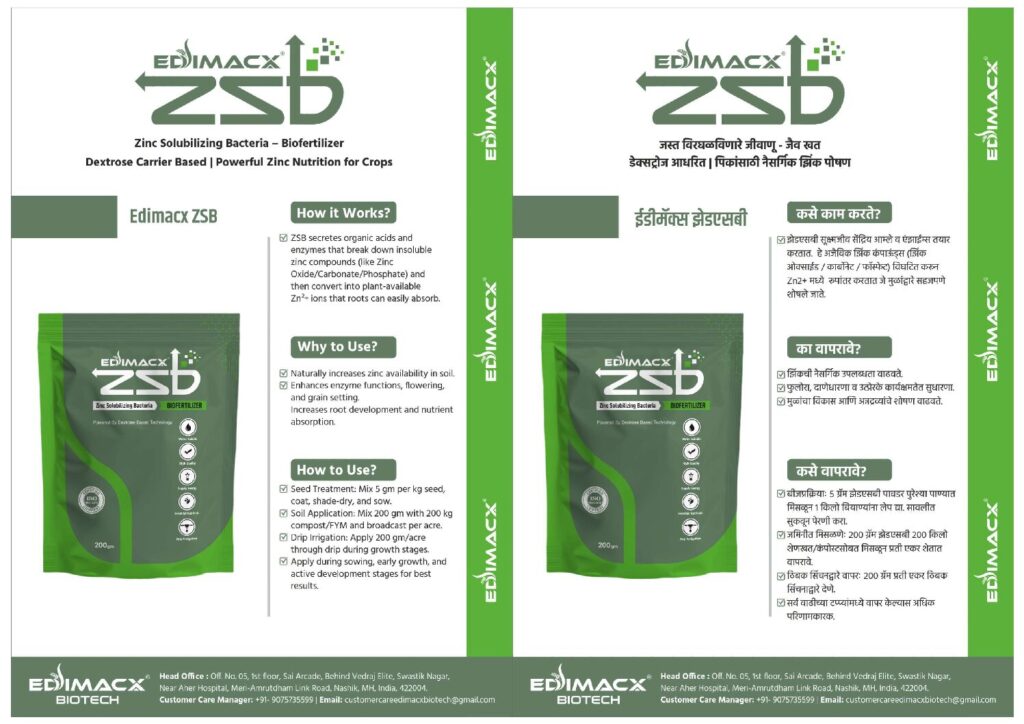 EDIMACX ZSB | ईडीमॅक्स झेडएसबी Powder