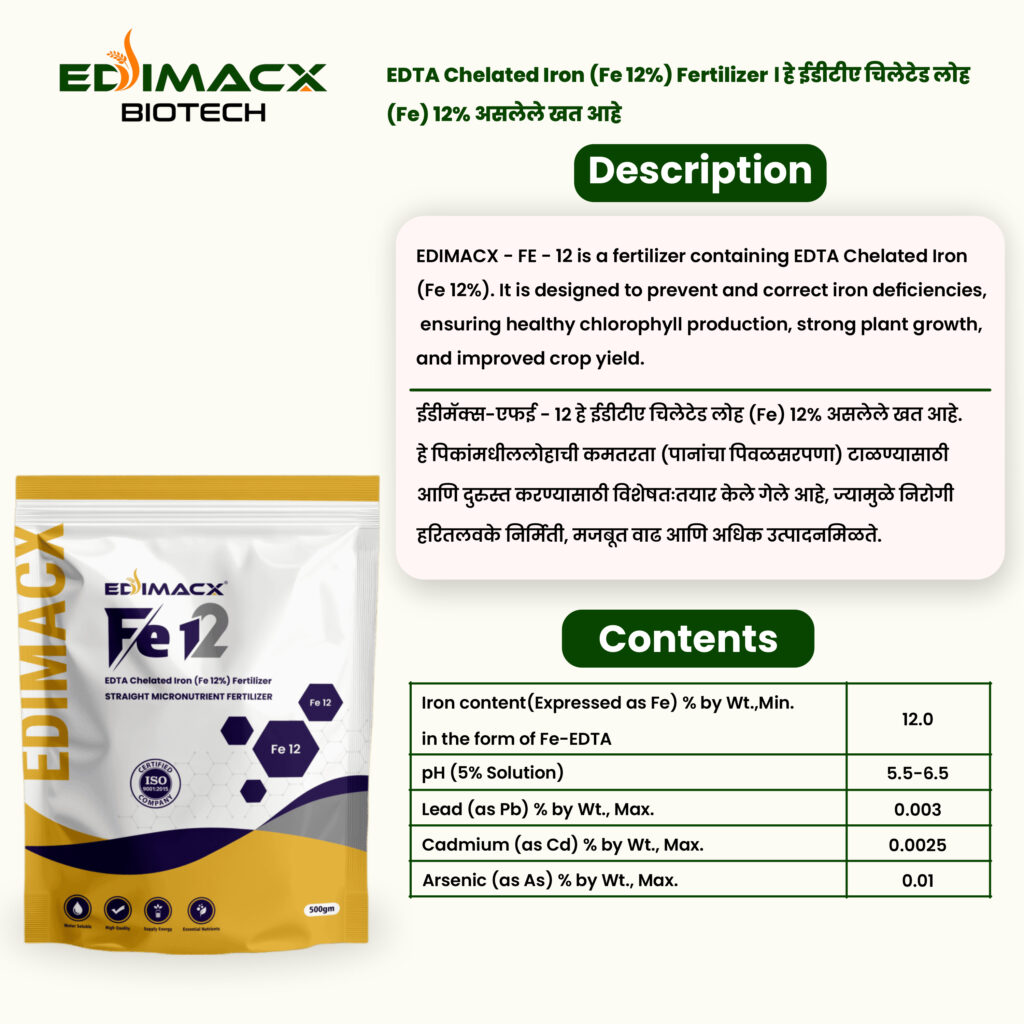 EDIMACX FE-12 | ईडीमॅक्स FE-12